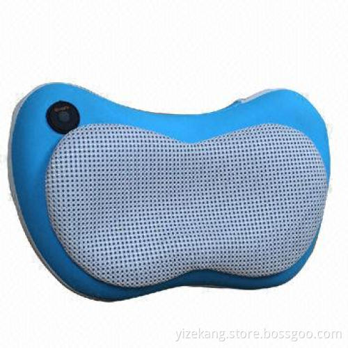 Kneading back car heat massage pillow, made of PU and sponge